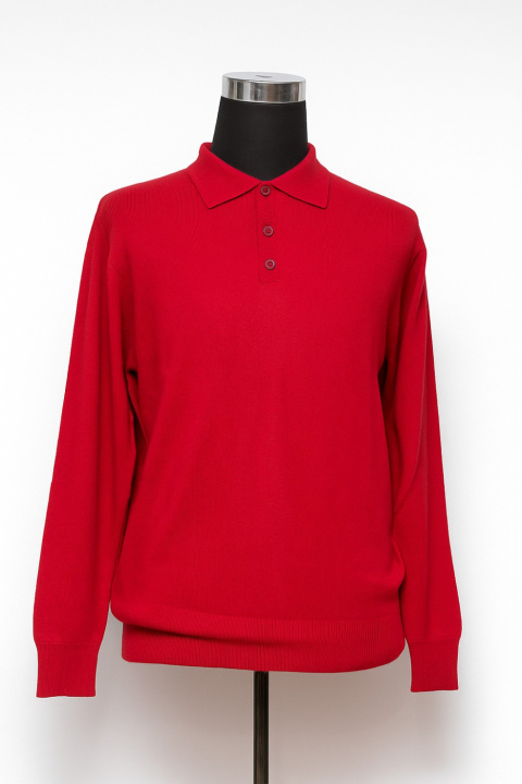 Cashmere Polo-Neck Pullover with Buttons