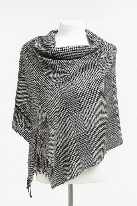 Cashmere Stole with Checks