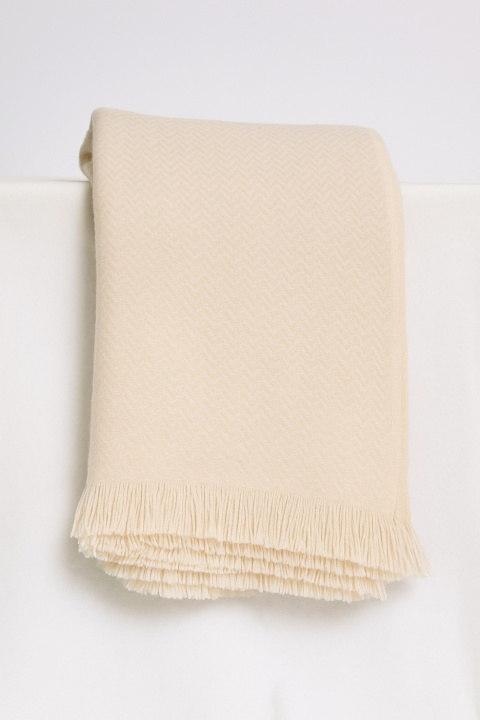 Cashmere Fishbone Blanket