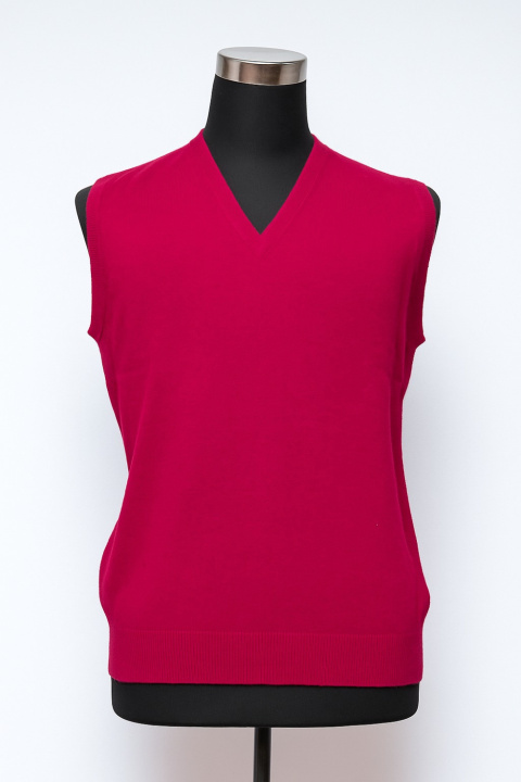 Cashmere Sleeveless V-Neck Pullover