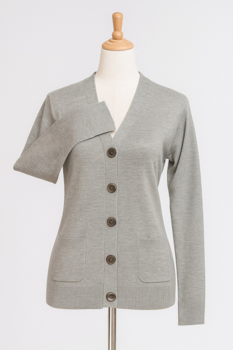 Cashmere Cardigan V-Neck with Pockets