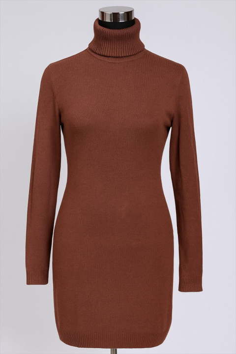 Cashmere Roll-Neck Dress