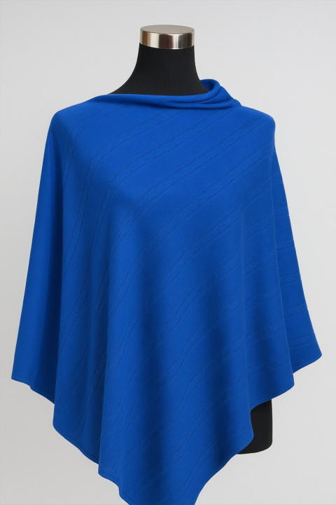Cashmere Cable Poncho