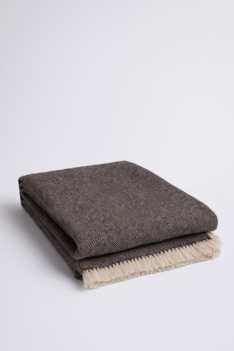 Cashmere Herringbone Blanket -2